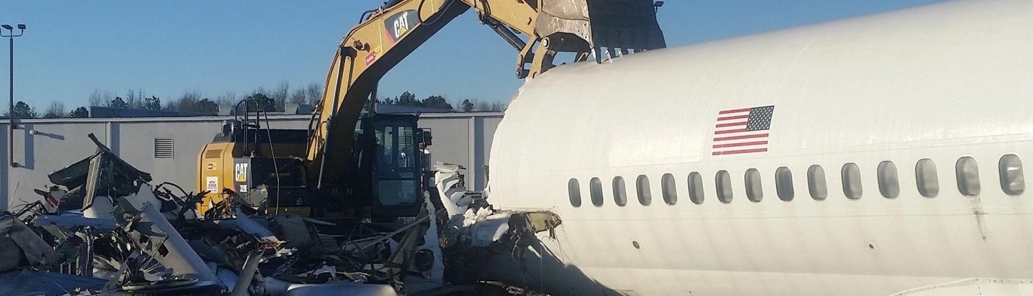 total demolition of a plane
